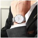 Reloj CURREN 8339 Cronógrafo Para Hombre - Plateado