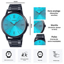 Reloj Casio Hombre MTP-E600B-2B  Diseño Elegante