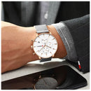 Reloj CURREN 8339 Cronógrafo Para Hombre - Plateado/Dorado