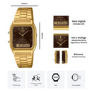 Reloj Casio Referencia AQ-230GA-5A Diseño Vintage