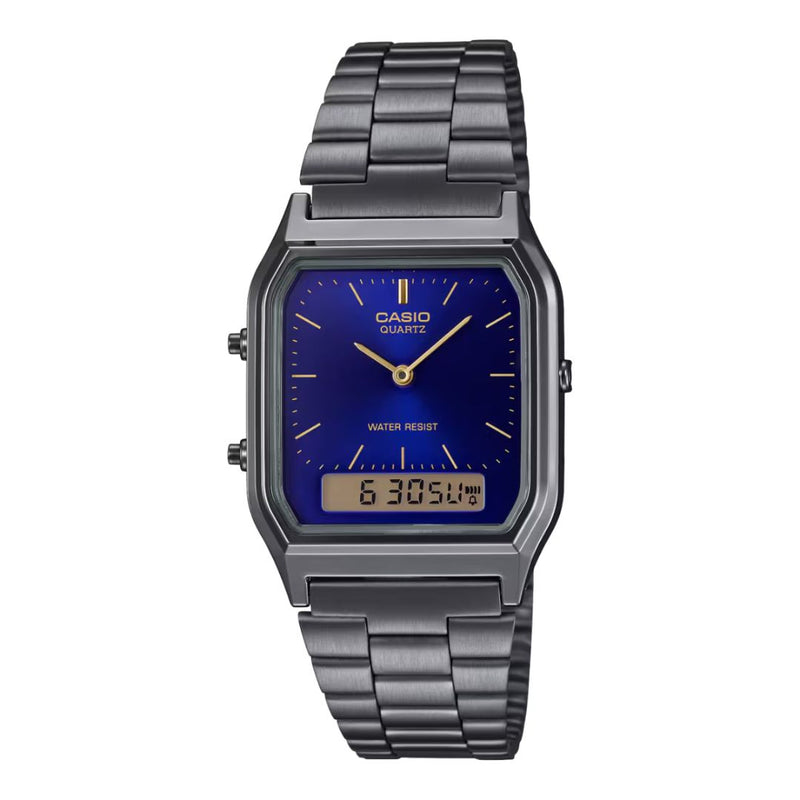 Reloj Casio Retro Modelo AQ-230GG-2A Diseño Clásico