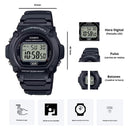 Reloj Casio Referencia W-219H-1A Diseño Deportivo