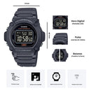 Reloj Casio Referencia W-219H-8B Diseño Deportivo
