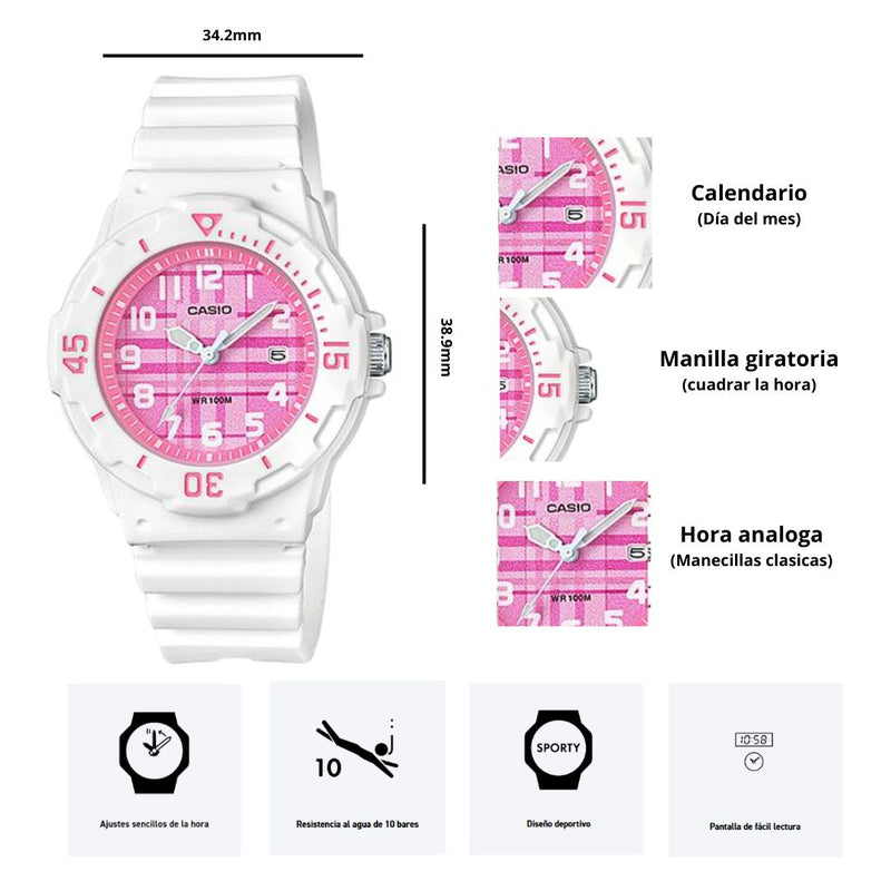 Reloj Casio Modelo LRW-200H-4C Diseño Deportivo