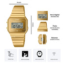 Reloj Casio Modelo A700WEVG-9A Diseño Vintage