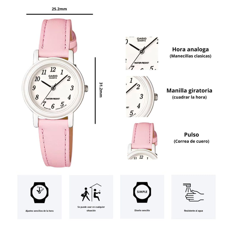 Reloj Casio Modelo LQ-139L-4B1 Diseño Elegante