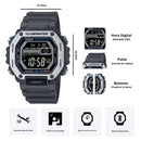 Reloj Casio Modelo MWD-110H-8B Diseño Deportivo