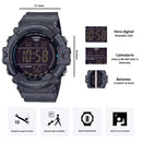 Reloj Casio Modelo AE-1500WH-8B Diseño Deportivo