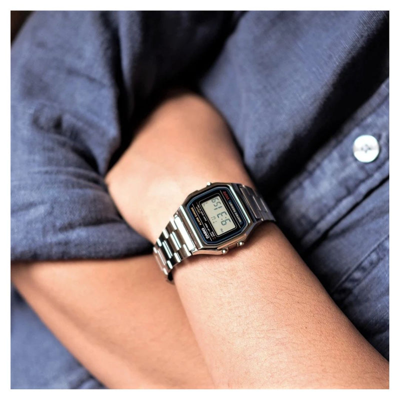 Reloj Casio Referencia A158WA-1DF Diseño Vintage