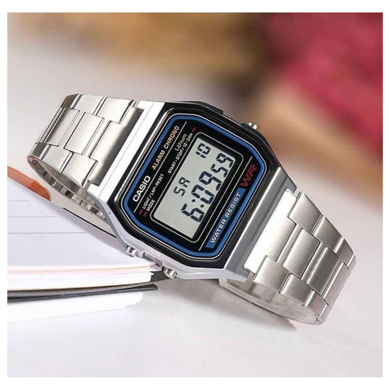 Reloj Casio Referencia A158WA-1DF Diseño Vintage