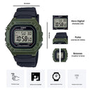 Reloj Casio W-218H-3A Diseño Deportivo