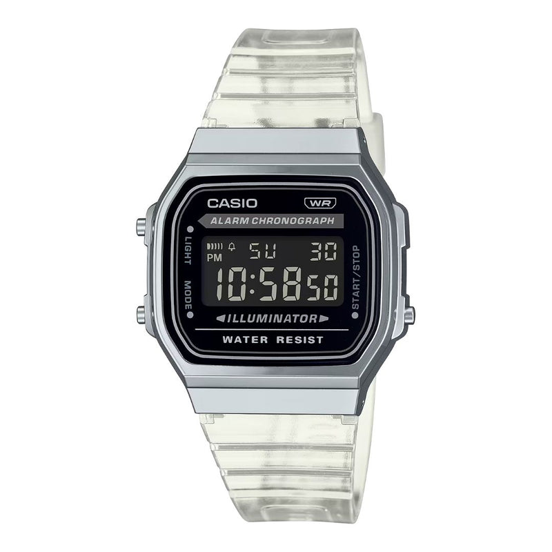 Reloj Casio Modelo A168XES-1BD Diseño Casual - Trasparente