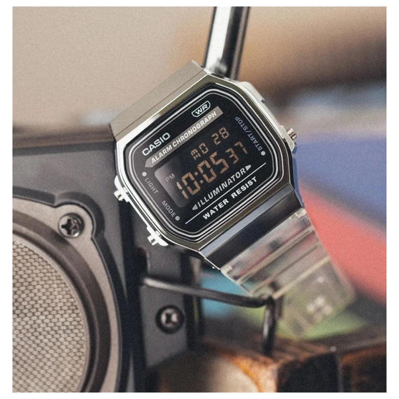 Reloj Casio Modelo A168XES-1BD Diseño Casual - Trasparente