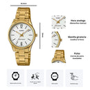 Reloj Casio Modelo LTP-V005G-7B Diseño Elegante