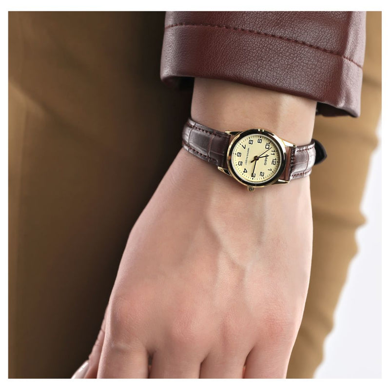 Reloj Casio Modelo LTP-V001GL-9B Diseño Elegante