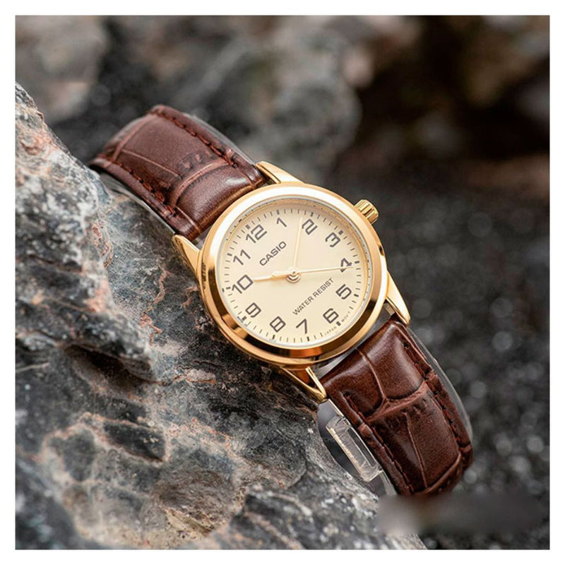 Reloj Casio Modelo LTP-V001GL-9B Diseño Elegante