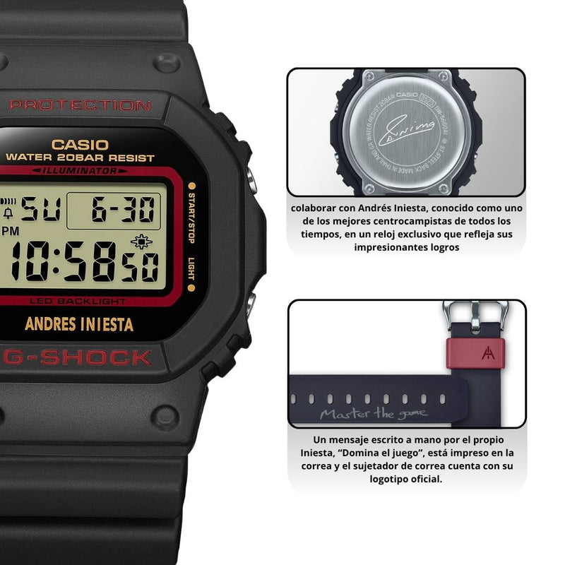 Reloj Casio G-SHOCK DW-5600AI-1D Edicion Iniesta