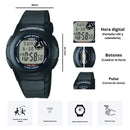 Reloj Casio Modelo F-200W-1A Diseño Deportivo