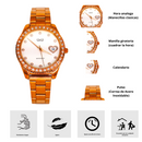 Reloj Q&Q A19A-501PY Diseño Elegante