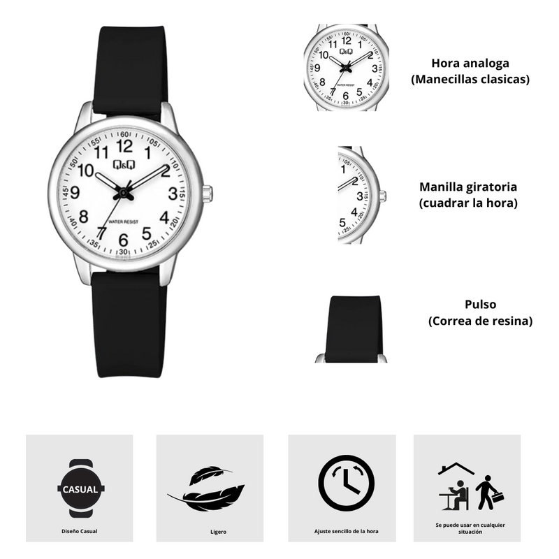 Reloj Q&Q QC15J334Y Diseño Casual