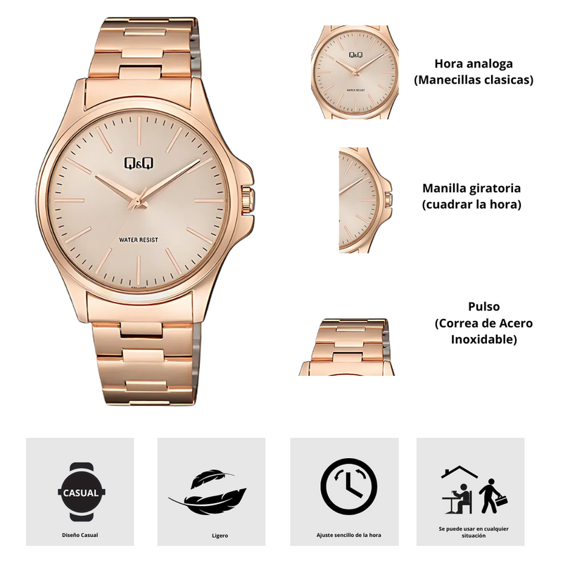 Reloj Q&Q QZ54J002Y Diseño Casual
