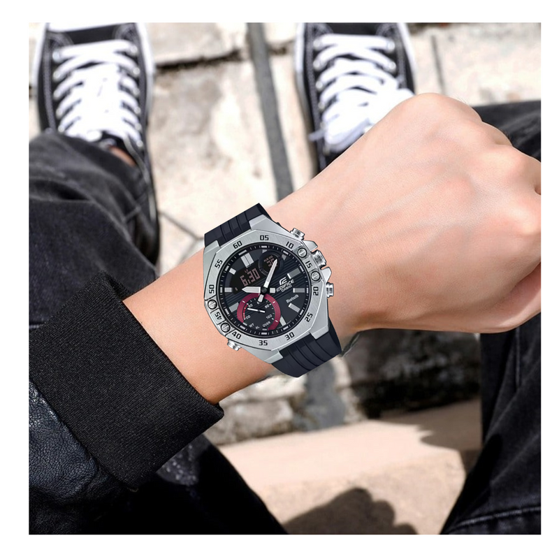 Reloj Casio Edifice ECB-10P-1A Cronografo Diseño Deportivo