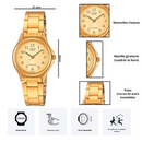 Reloj Casio Modelo LTP-1130N-9B Diseño Elegante