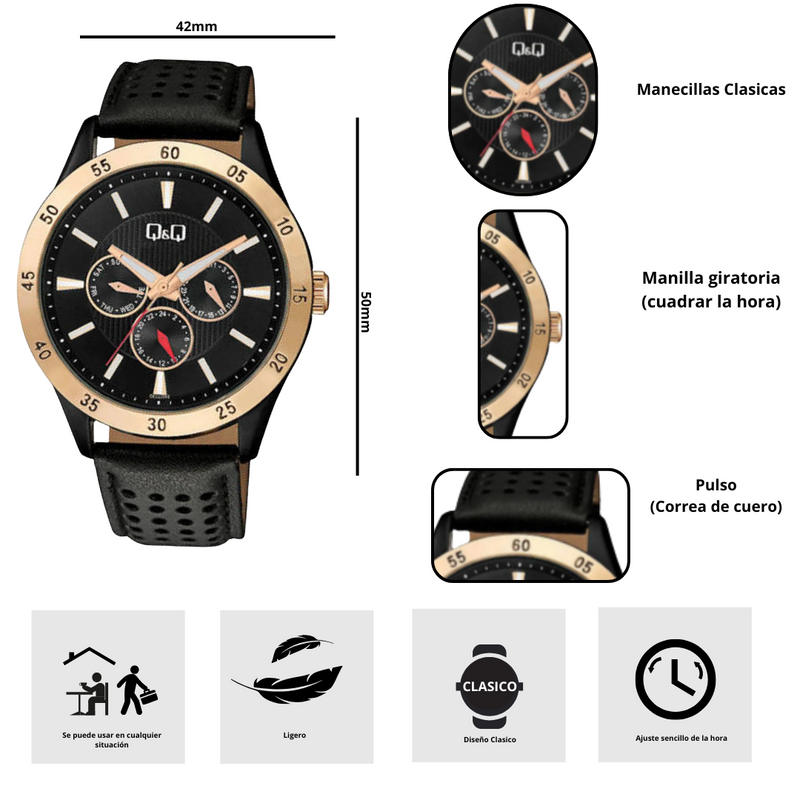 Reloj Q&Q CE02J542Y Diseño Casual