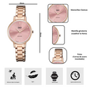 Reloj Q&Q Q56A-005PY Diseño Elegante