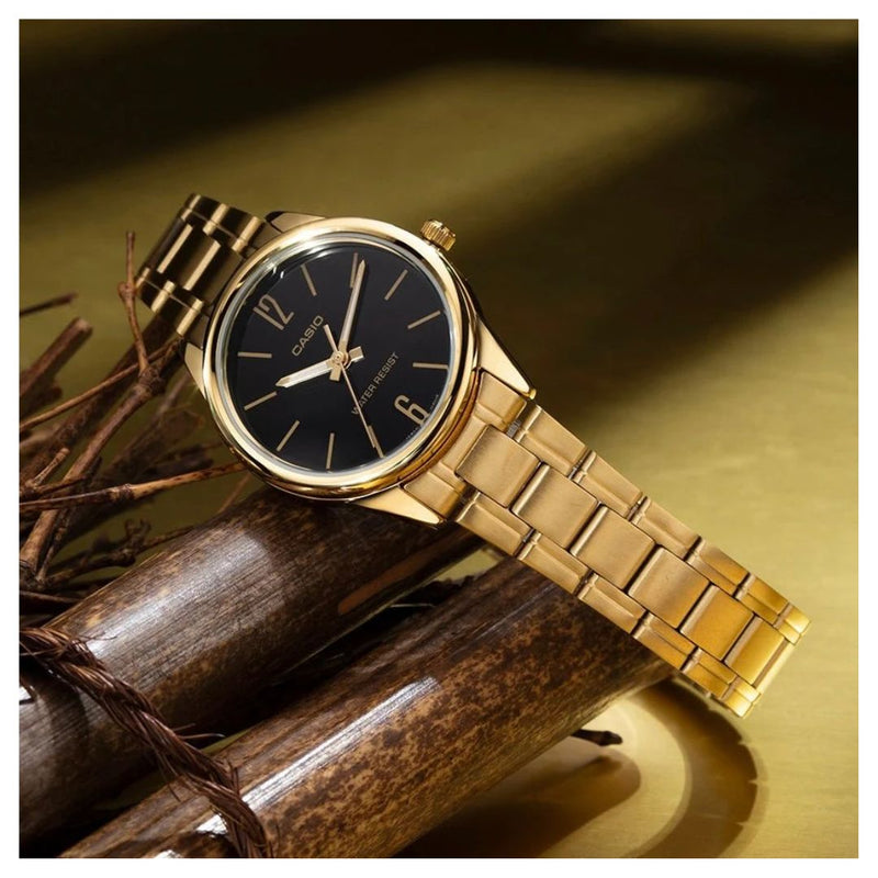 Reloj Casio Modelo LTP-V005G-1B Diseño Elegante