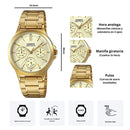 Reloj Casio Modelo LTP-V300G-9A Diseño Elegante