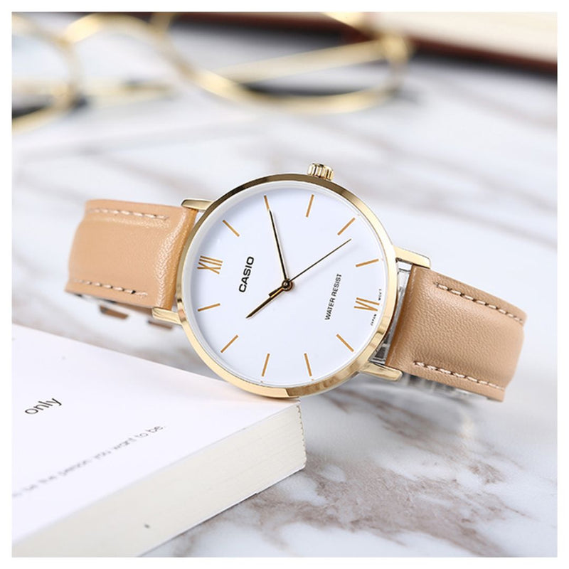 Reloj Casio Modelo LTP-VT01GL-7B Diseño Elegante