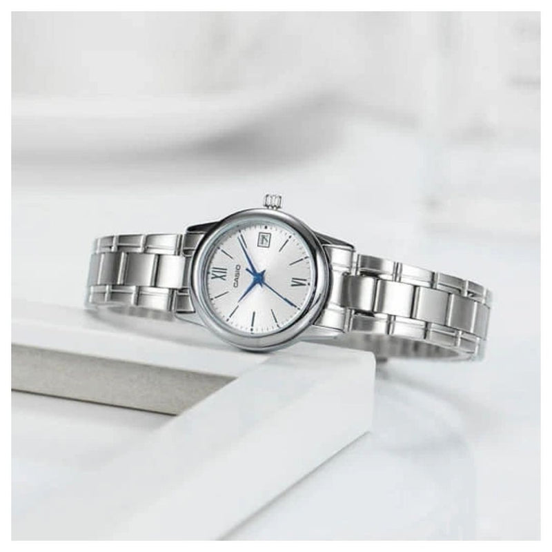 Reloj Casio Modelo LTP-V002D-7B3 Diseño Elegante