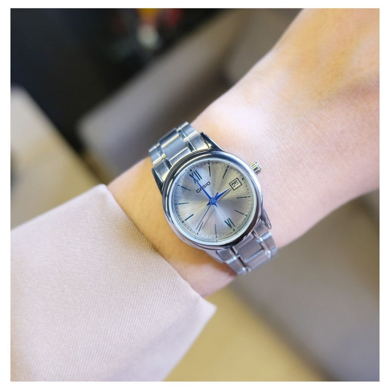 Reloj Casio Modelo LTP-V002D-7B3 Diseño Elegante