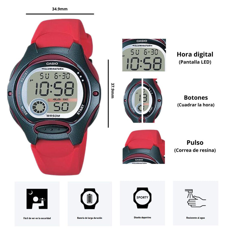 Reloj Casio Modelo LW-200-4A Diseño Deportivo