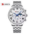 Reloj CURREN 8427 Cronógrafo Para Hombre - Plateado