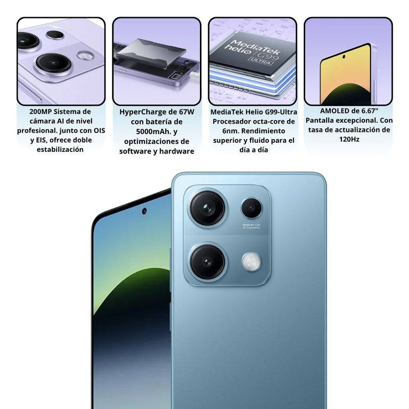 Celular Xiaomi Redmi Note 14S 256GB/8GB RAM - Azul