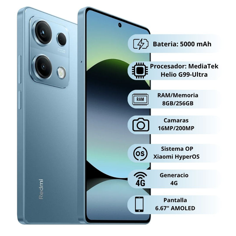 Celular Xiaomi Redmi Note 14S 256GB/8GB RAM - Azul