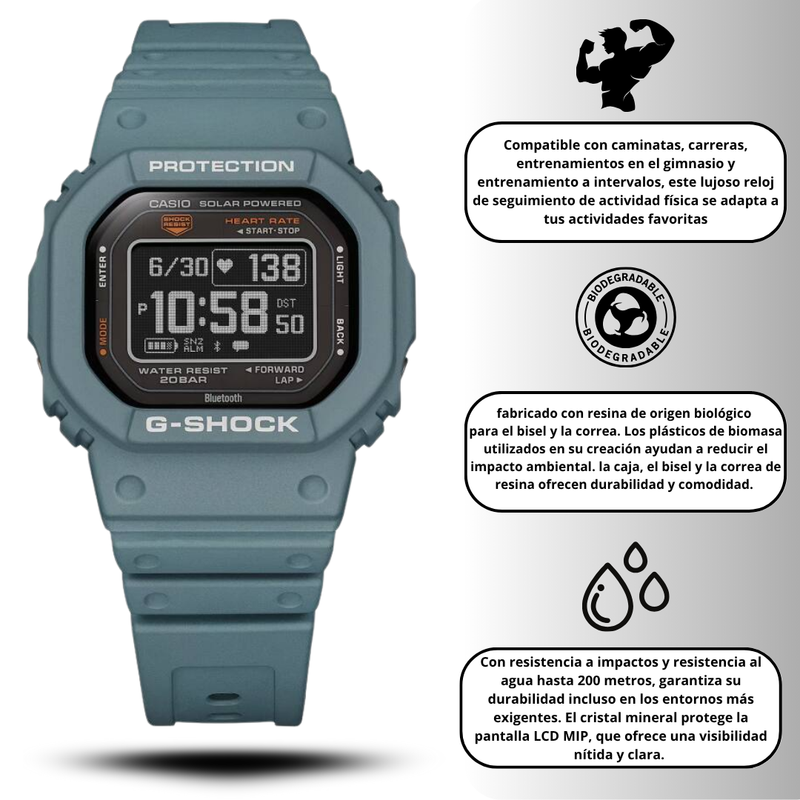 Reloj inteligente G-SHOCK Modelo DW-H5600-2D Deportivo