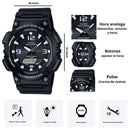Reloj Casio Solar AQ-S810W-1A Diseño Deportivo