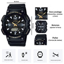 Reloj Casio Solar AQ-S810W-1B Diseño Deportivo