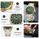 Reloj CURREN 8439 Diseño Elegante - Dorado verde