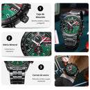 Reloj CURREN 8410 Cronógrafo Para Hombre Verde