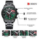 Reloj CURREN 8410 Cronógrafo Para Hombre Verde