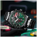Reloj CURREN 8410 Cronógrafo Para Hombre Verde