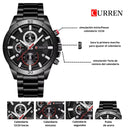 Reloj CURREN 8275 Elegante Para Hombre - Negro