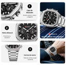 Reloj CURREN 8459 Elegante Hombre - Plateado/Negro