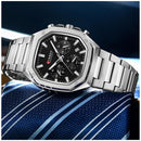 Reloj CURREN 8459 Elegante Hombre - Plateado/Negro