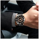 Reloj Curren 8359 Negro Dorado Diseño Elegante