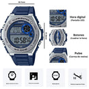 Reloj Casio Modelo MWD-100H-2A Diseño Deportivo